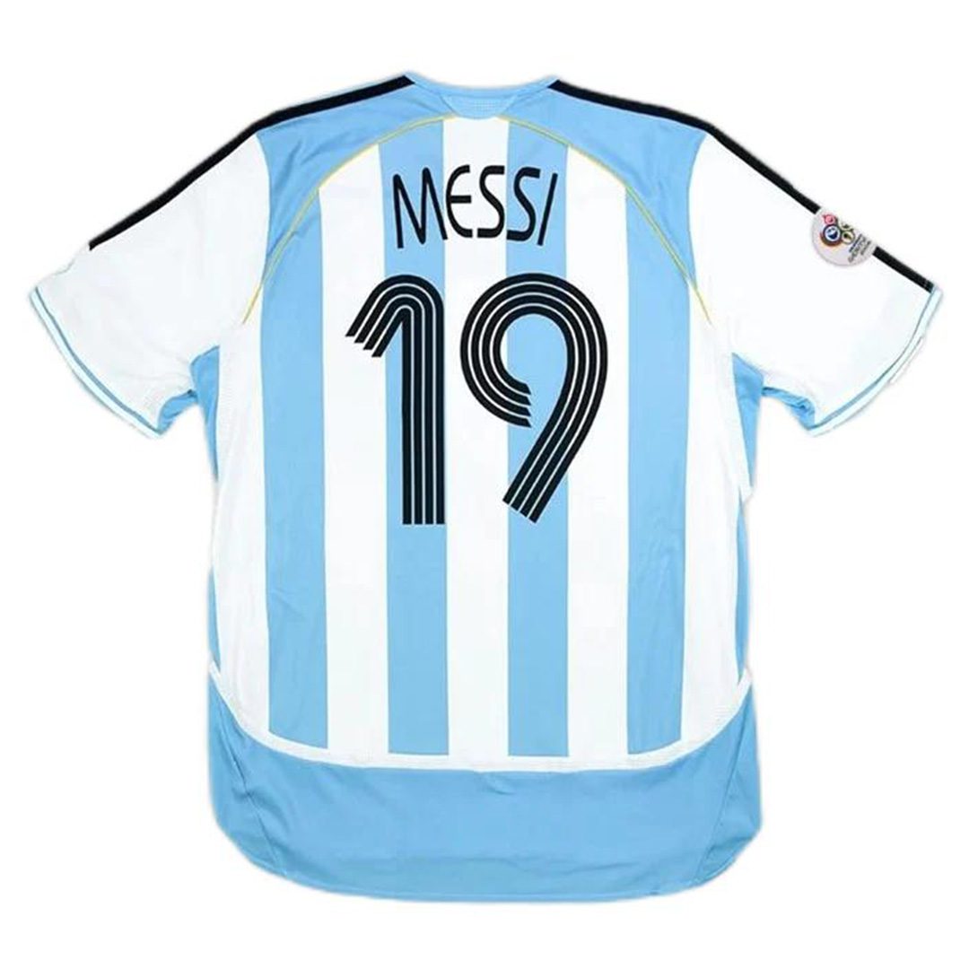 01671001844c88829e5ArgentinaMessi10RetroJerseyHomeReplicaWorldCup2006MineJerseys.jpg Messi #19 Retro Argentina Home Jersey World Cup 2006