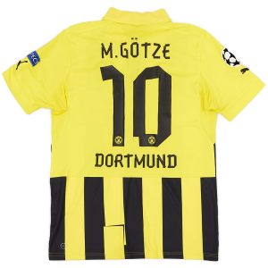M.GÖTZE #10 Retro Borussia Dortmund UCL Home Jersey 2012/13