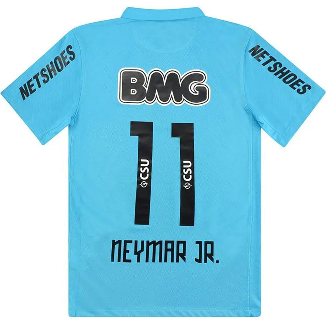 01718946793819643b4NeymarJr11RetroSantosFCThirdJersey201213MineJerseys.jpg Neymar Jr #11 Retro Santos FC Third Jersey 2012