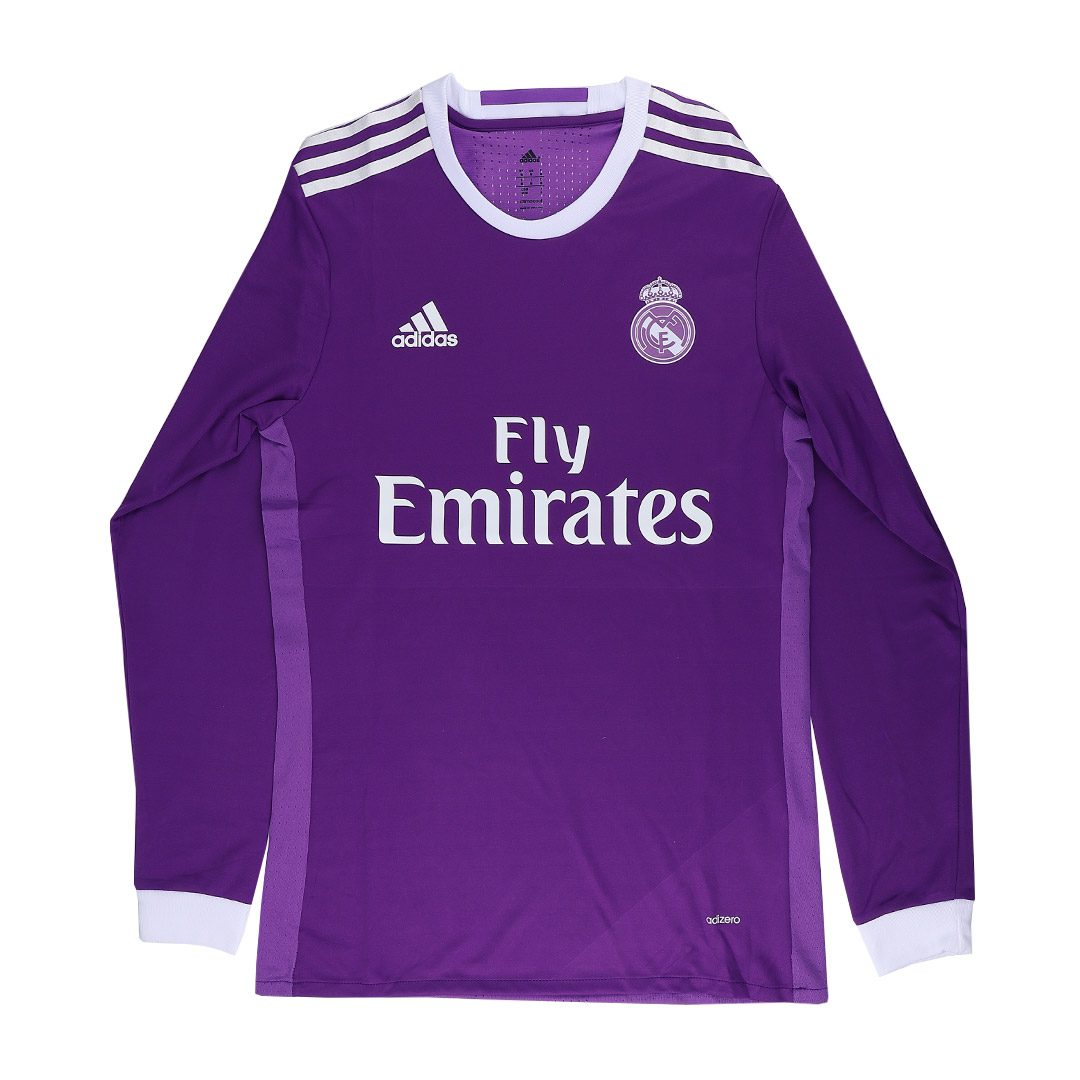 Retro Real Madrid Long Sleeve Away Jersey 2016/17
