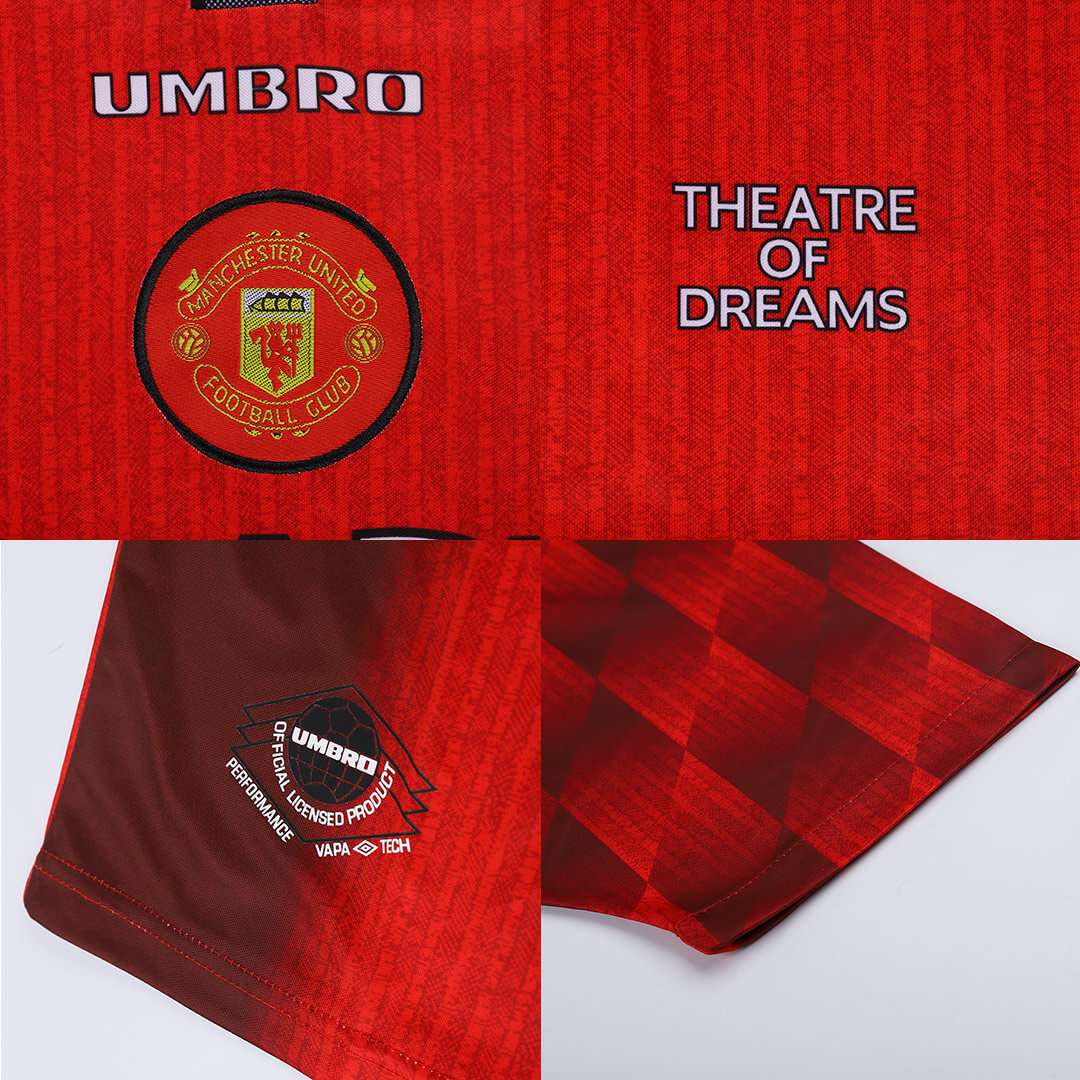 Scholes #18 Retro Manchester United Home Jersey 1996/98