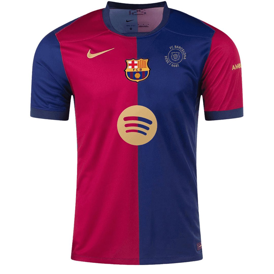 Barcelona 125th Anniversary Spotify Logo Without Text Home Jersey 2024/25