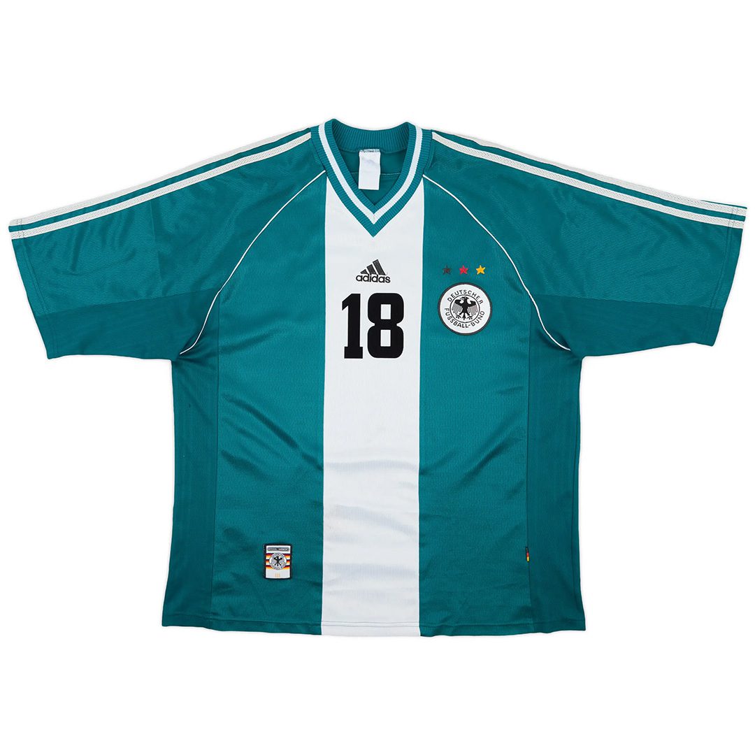 KLINSMANN #18 Germany Away Retro Jersey World Cup 1998