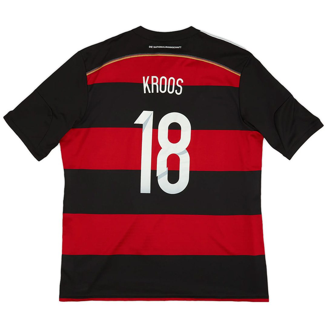 Kroos #18 Retro Germany Away Jersey World Cup 2014
