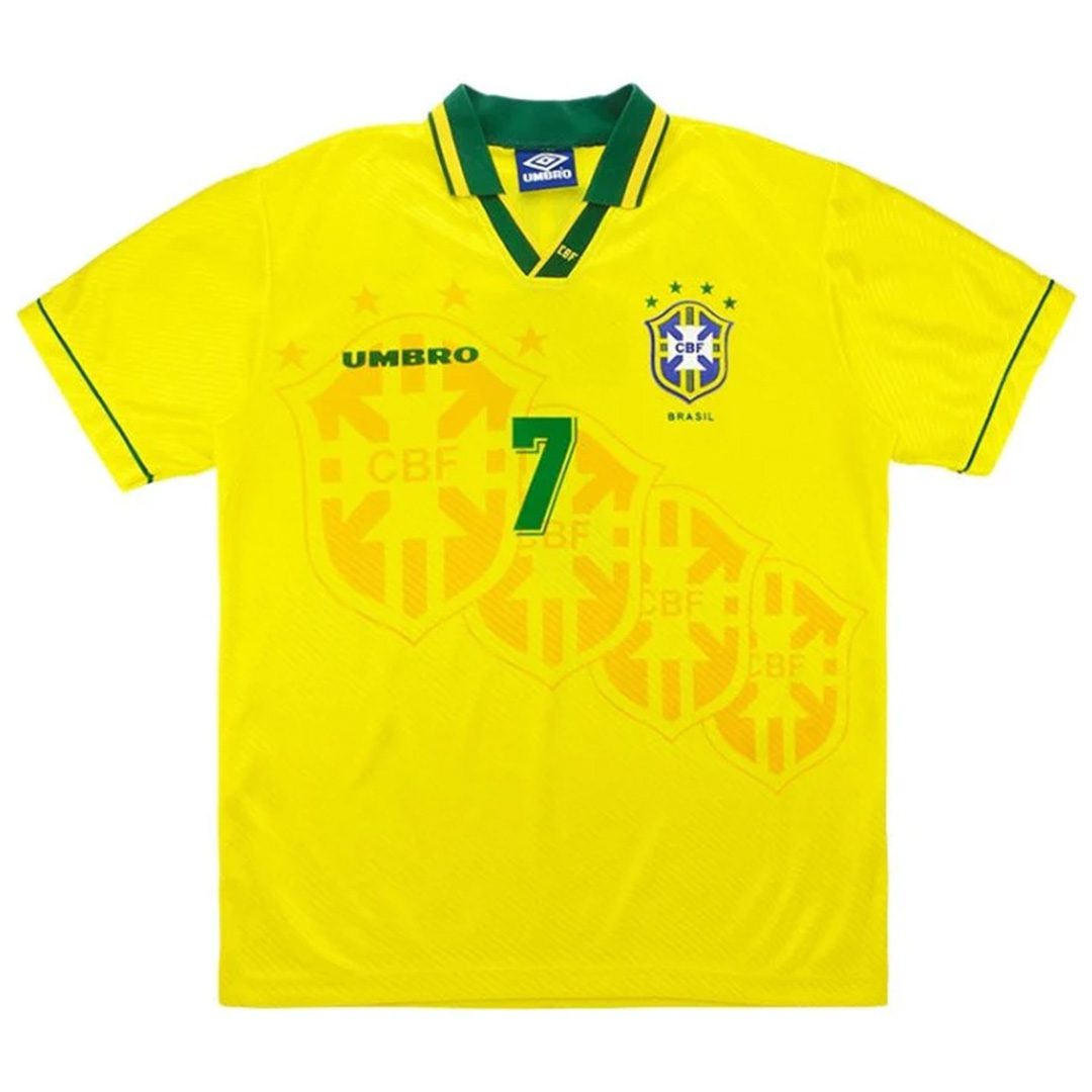 BEBETO #7 Brazil Home Retro Jersey World Cup 1994