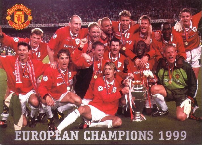 Retro Manchester United Home Long Sleeve Jersey 1998/00