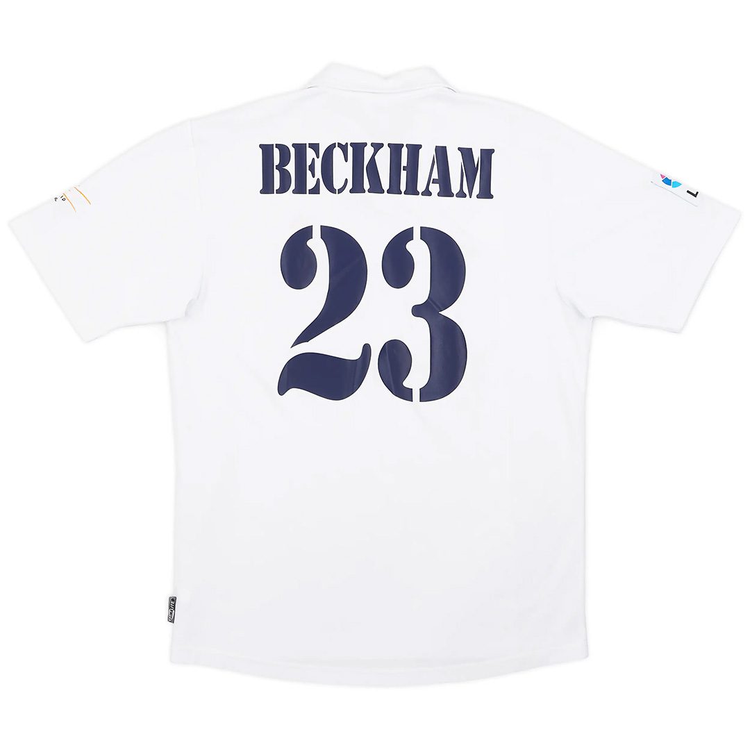 BECKHAM #23 Retro Real Madrid Centenary Home Jersey 2002/03