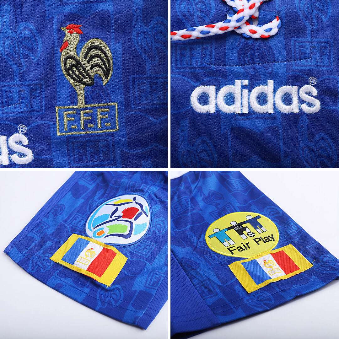 Retro France Home Jersey Euro Cup 1996