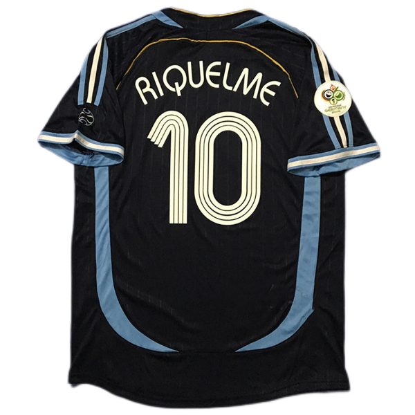 RIQUELME #10 Retro Argentina Away Jersey World Cup 2006