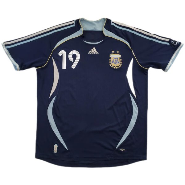 Messi #19 Retro Argentina Away Jersey World Cup 2006