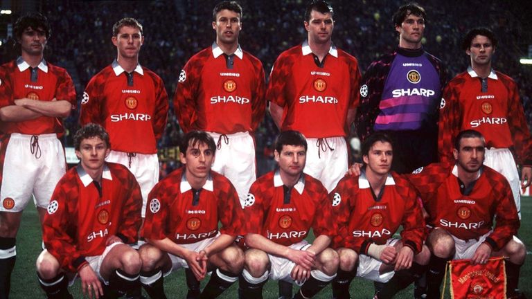 Beckham #10 Retro Manchester United Home Jersey 1996/98