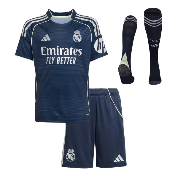 Kids Real Madrid Away Jersey Kit 2025/26