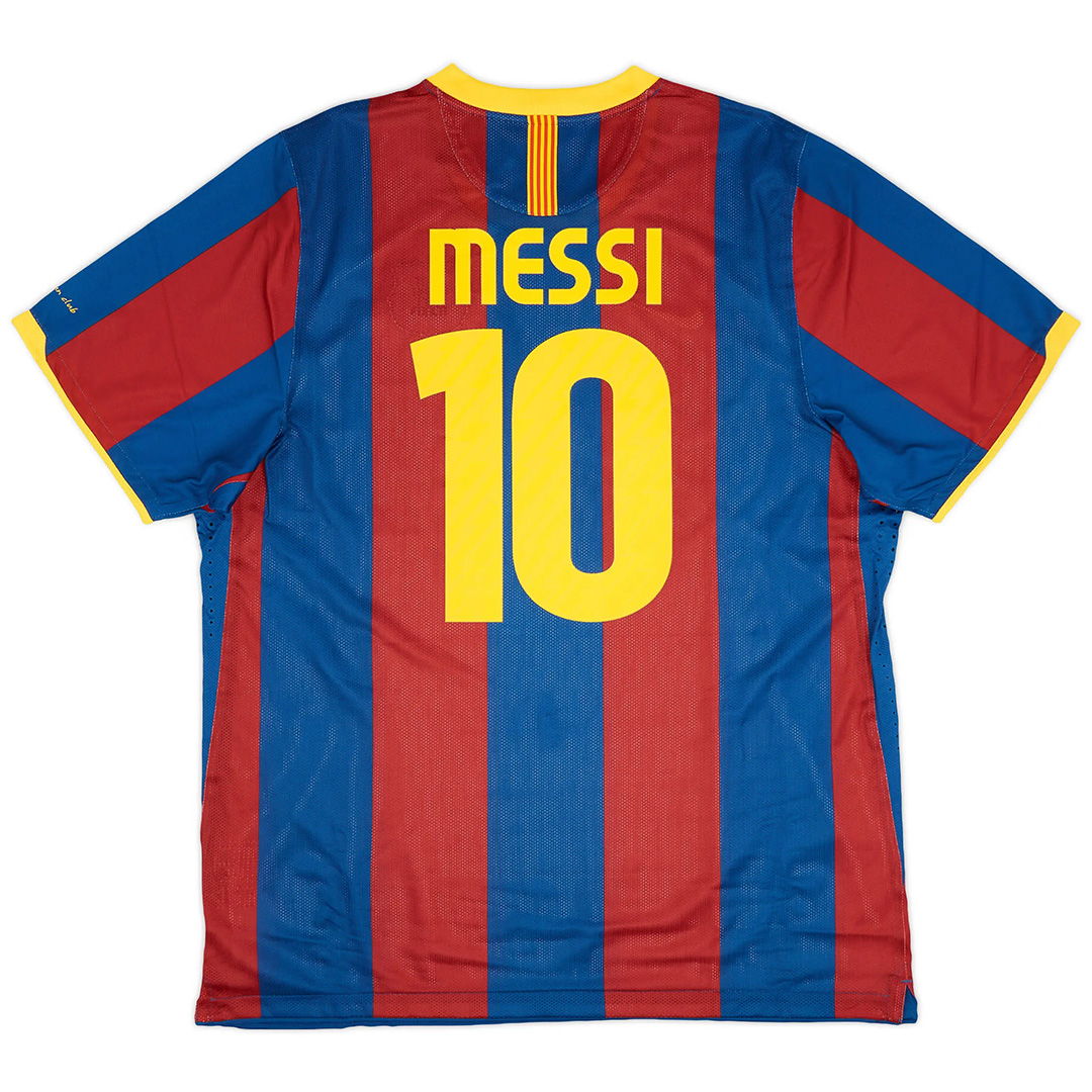 Messi #10 Retro Barcelona Home Jersey 2010/11