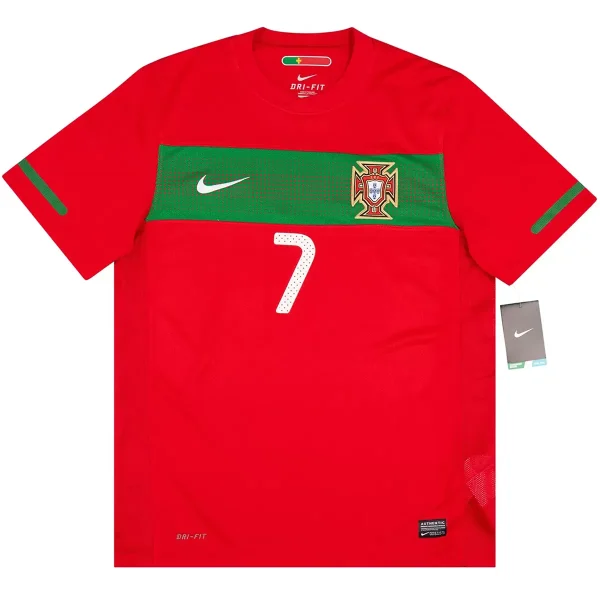 RONALDO #7 Retro Portugal Home Jersey 2010