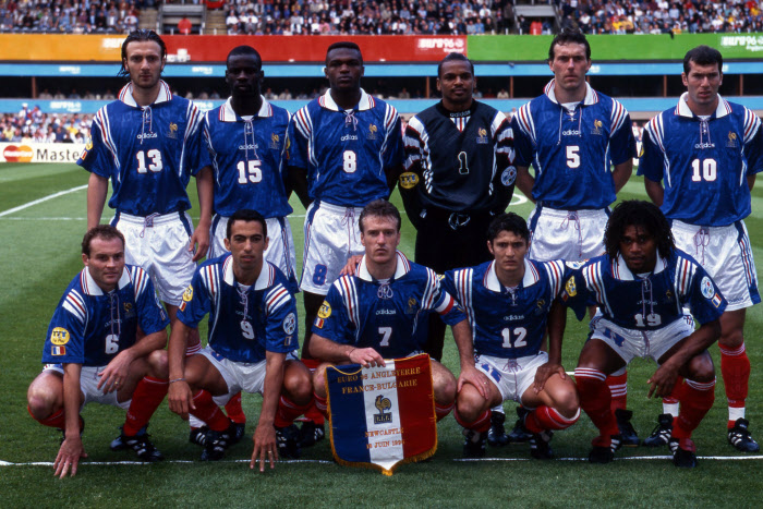 Zidane #10 Retro France Home Jersey Euro Cup 1996