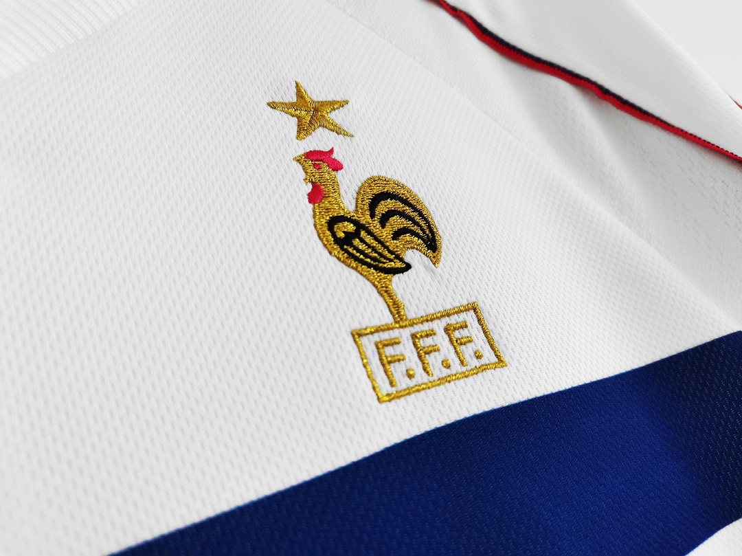 Zidane #10 Retro France Away Jersey World Cup 1998