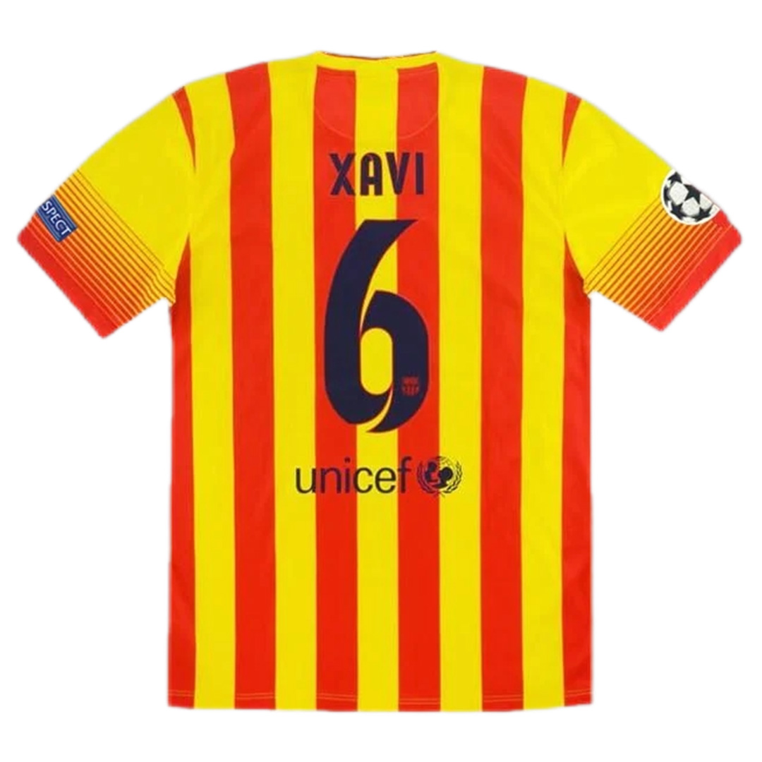 XAVI #6 Retro Barcelona Away Jersey 2013/14（UCL Patch）