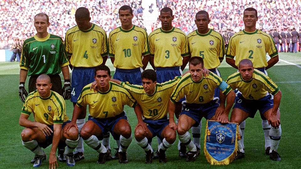 Retro Brazil Home Jersey World Cup 1998