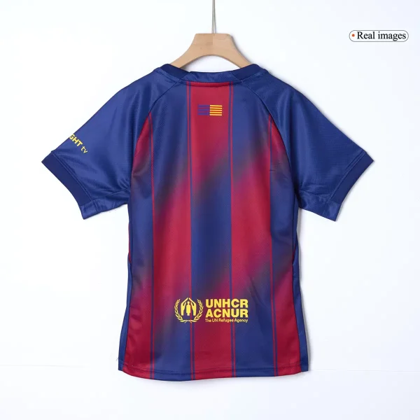 Kids Barcelona Home Jersey Full Kit 2025/26