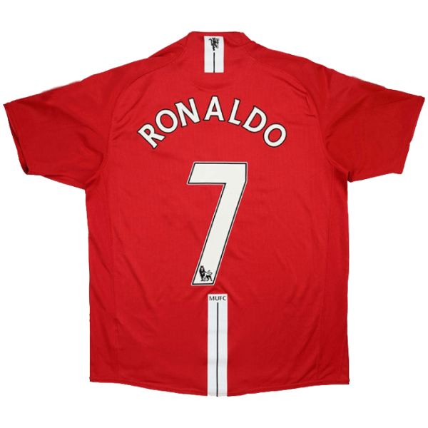 RONALDO #7 Retro Manchester United Home Jersey 2007/08