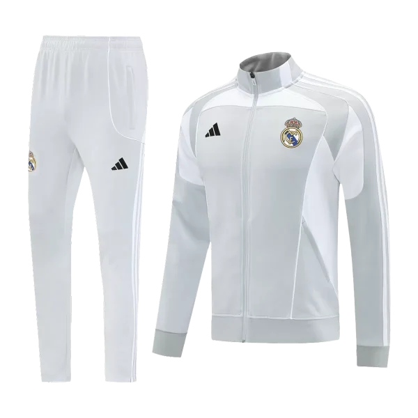 Real Madrid Training Tracksuit Kit(Jacket+Pants) 07 Gray 2025/26