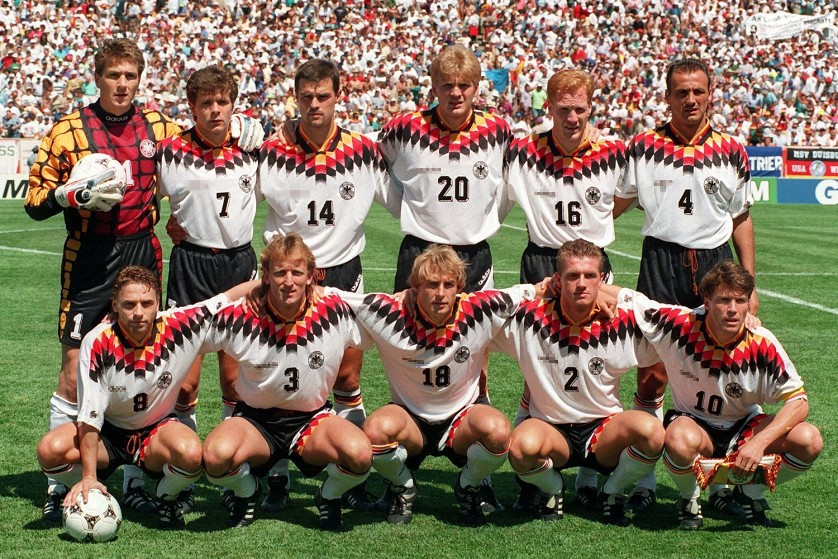 KLINSMANN #18 Retro Germany Jersey Home 1994