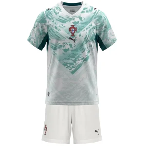 Kids Portugal Away Jersey Kit World Cup 2026